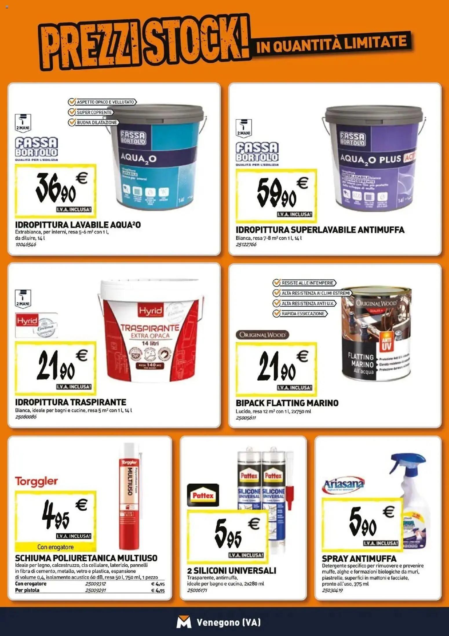 Anteprima dell'opuscolo TECNOMAT catalogo Venegono Inferiore dal negozio TECNOMAT valido da 29/10/2026 - Bagno, Silicone, Detergente, Schiuma