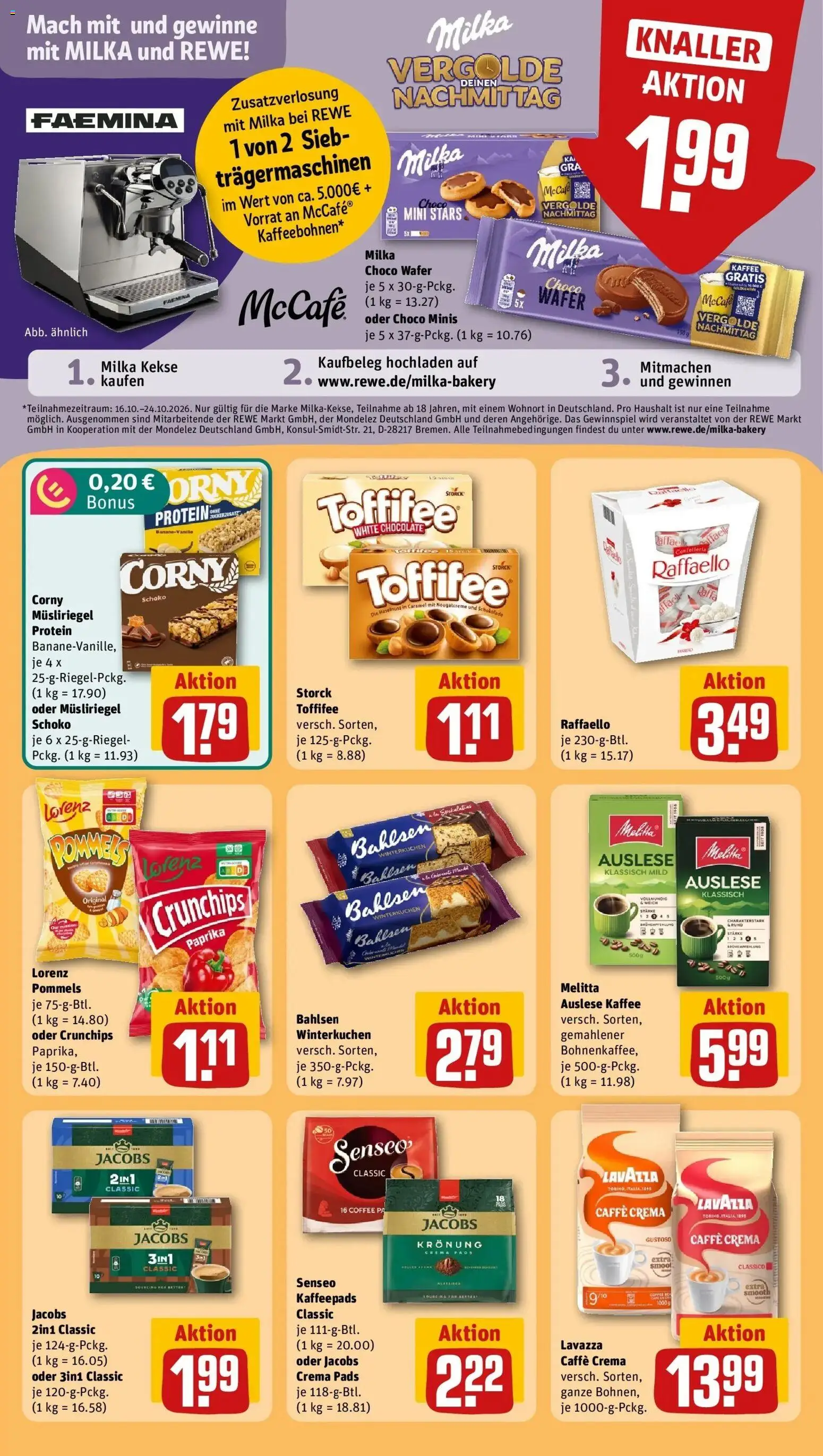 Vorschau von dem Prospekt des Geschäftes Rewe, gültig ab dem 19.10.2026
