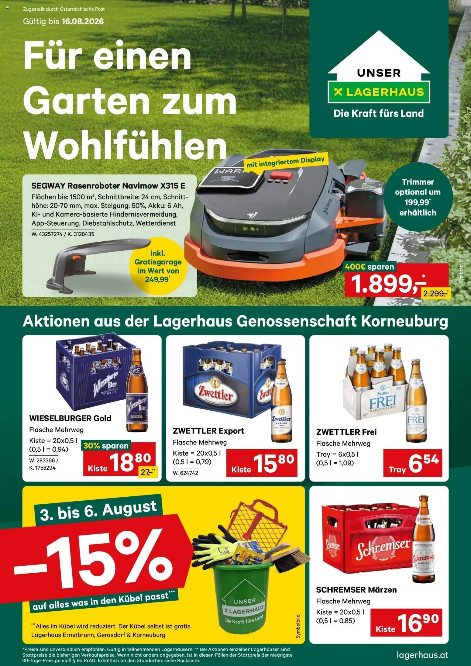 Vorschau der Angebote: Lagerhaus Lagerhaus Wochen Angebote gültig ab 03.08.2026