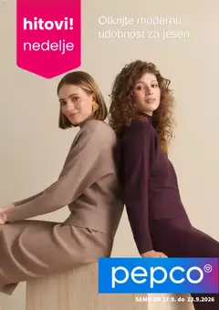 Pregled Pepco kataloga - važi od 17.09.2026