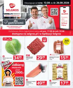 Pogląd gazetki "Selgros cash&carry gazetka - Oferta dla gastronomii" ze sklepu Selgros cash&carry ważnej od 13.08.2026