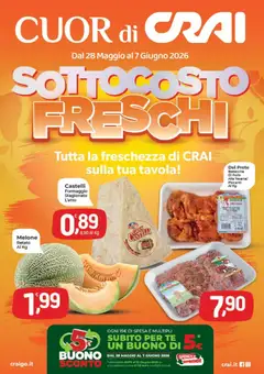Anteprima dell'opuscolo CRAI volantino Cuor di Crai Valmontone dal negozio CRAI valido da 28/05/2026