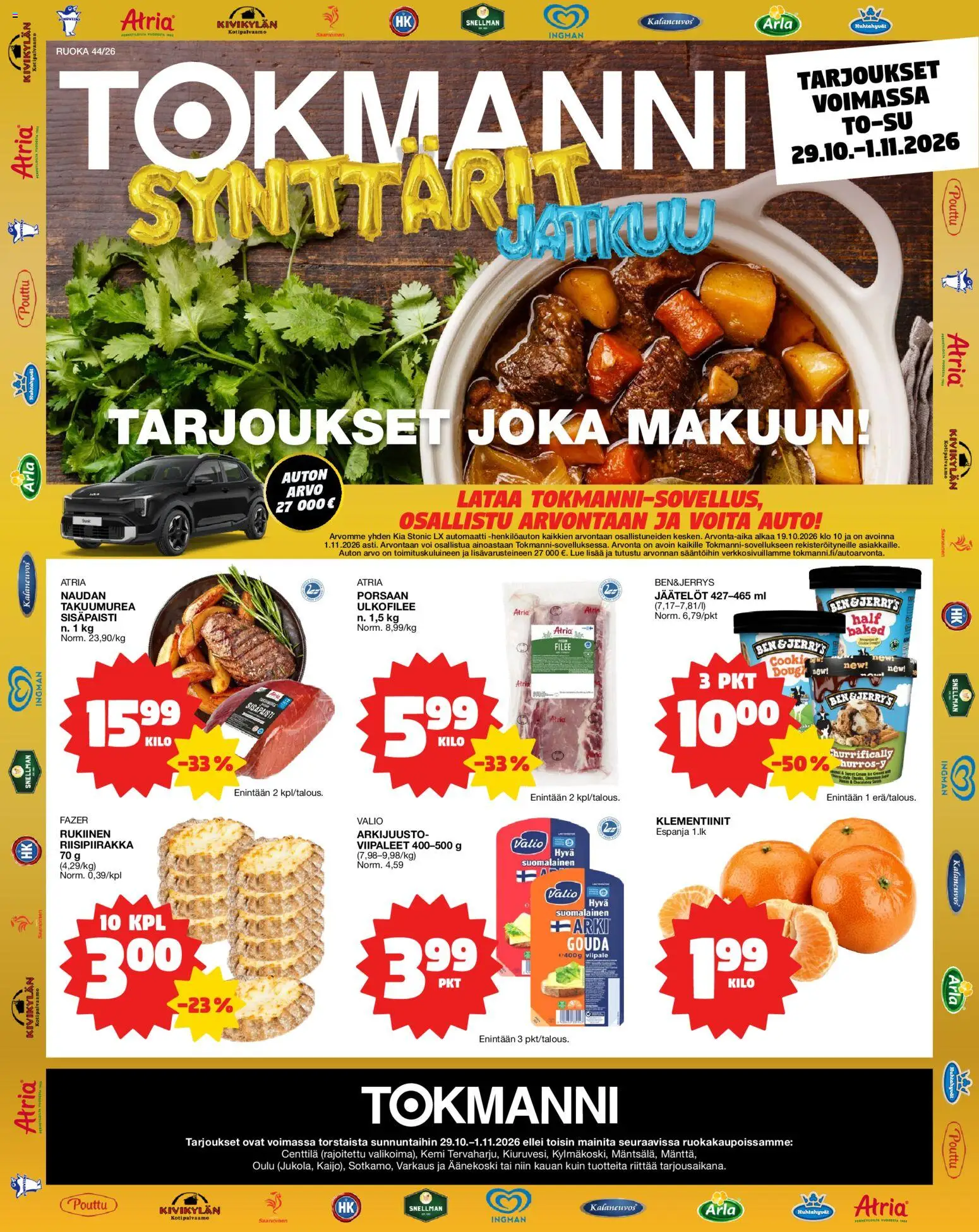 Kaupan Tokmanni Tokmanni Ruokasanomat esikatselu, voimassa 29/10/2026