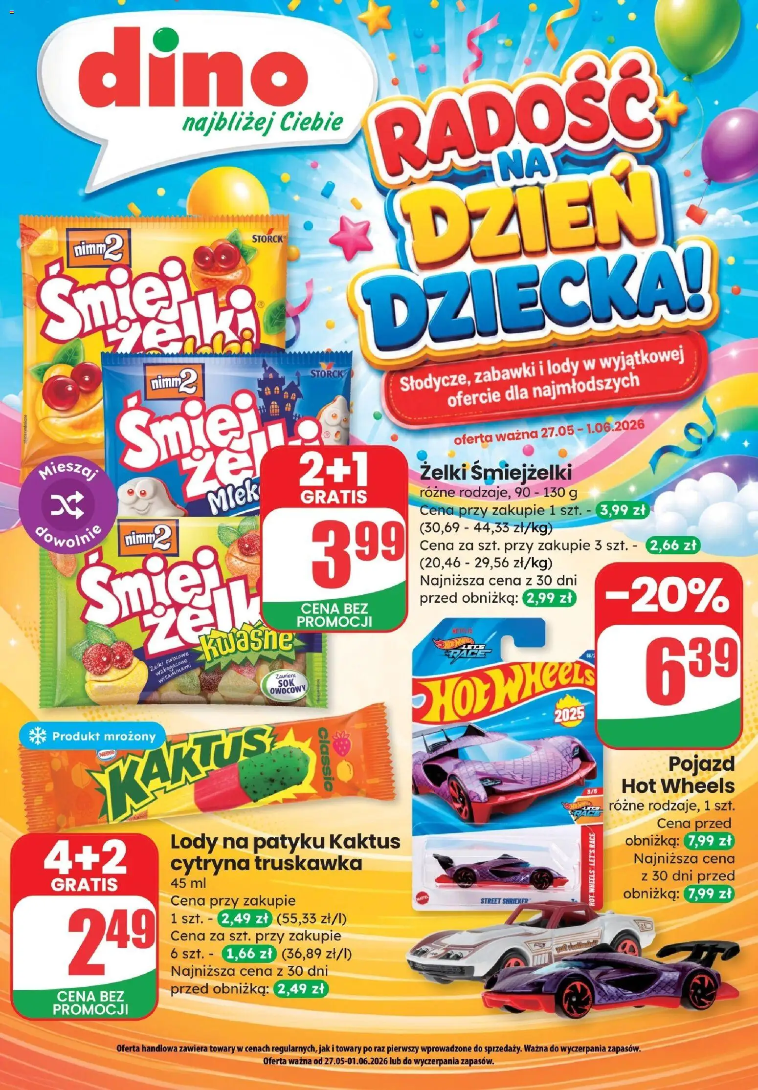 Pogląd gazetki "Dino gazetka - Dzień Dziecka" ze sklepu Dino ważnej od 27.05.2026