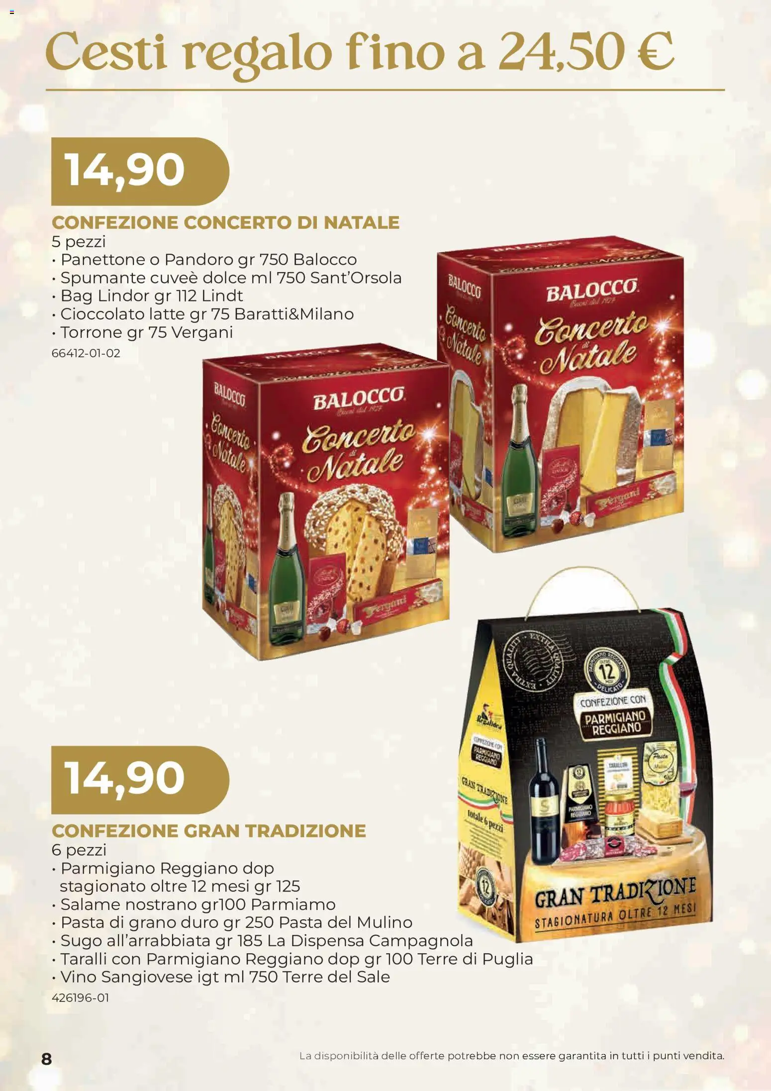 Anteprima dell'opuscolo Sogegross volantino Strenne dal negozio Sogegross valido da 27/10/2026 - Vino, Panettone, Latte, Sale, Pandoro, Salame, Sugo, Parmigiano