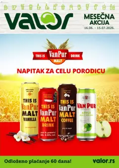Pregled Valor kataloga - važi od 16.06.2026