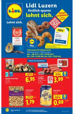 Vorschau des Merkblatts Lidl Aktionen Neueröffnung Luzern vom Shop Lidl gültig von 23.04.2026 bis 29.04.2026