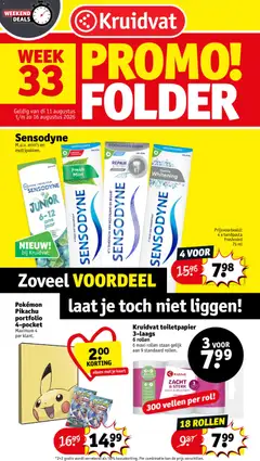 Voorbeeld van Kruidvat folder week 33 van winkel Kruidvat geldig vanaf 11/08/2026