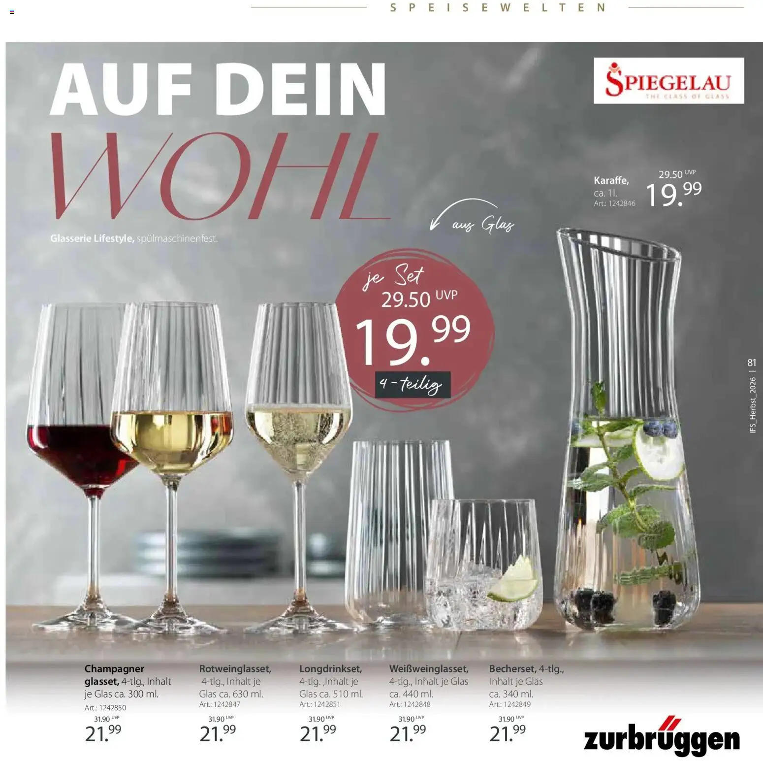 Vorschau von dem Prospekt des Geschäftes Zurbrüggen, gültig ab dem 24.10.2026