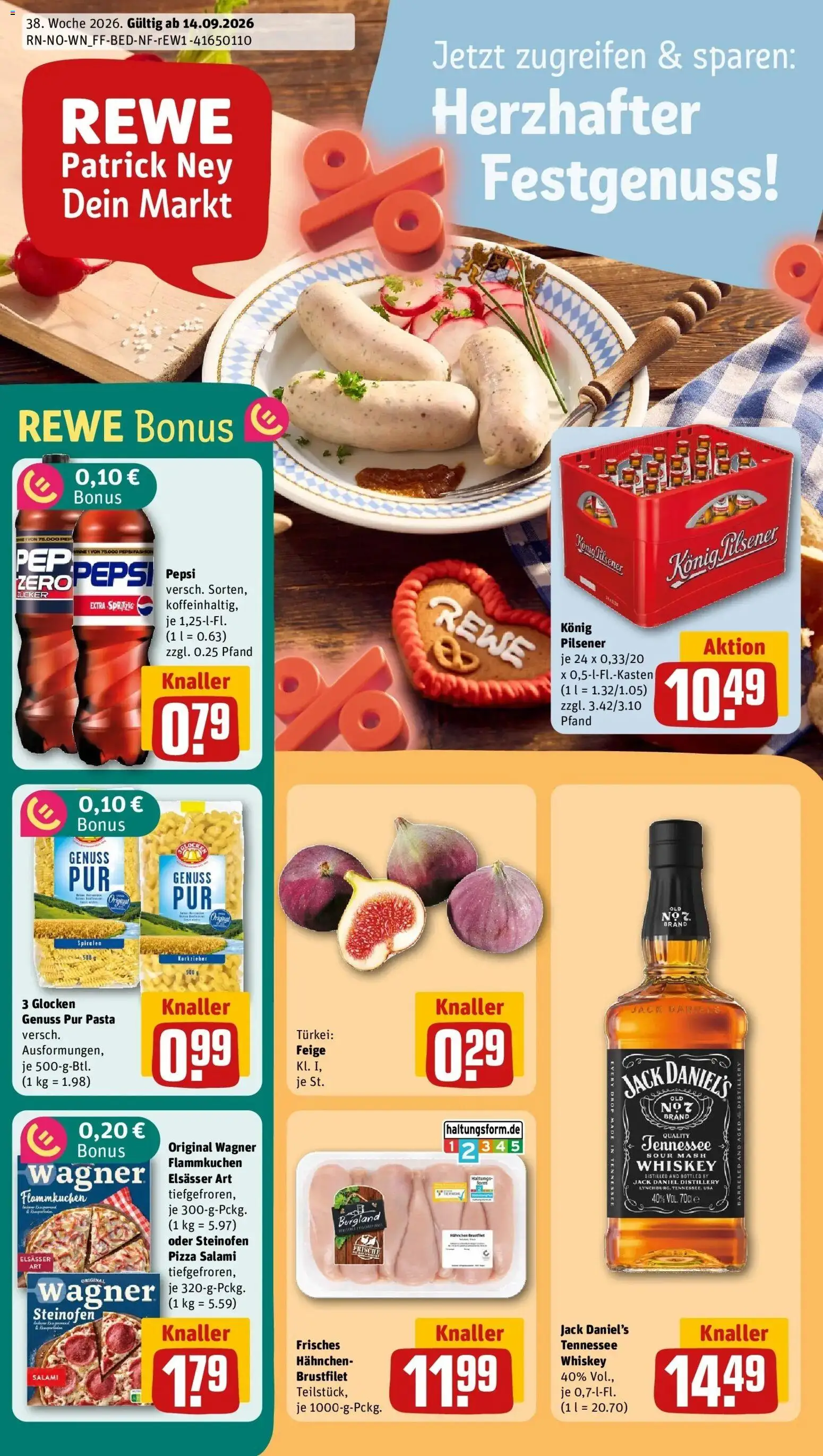Vorschau von dem Prospekt des Geschäftes Rewe, gültig ab dem 14.09.2026