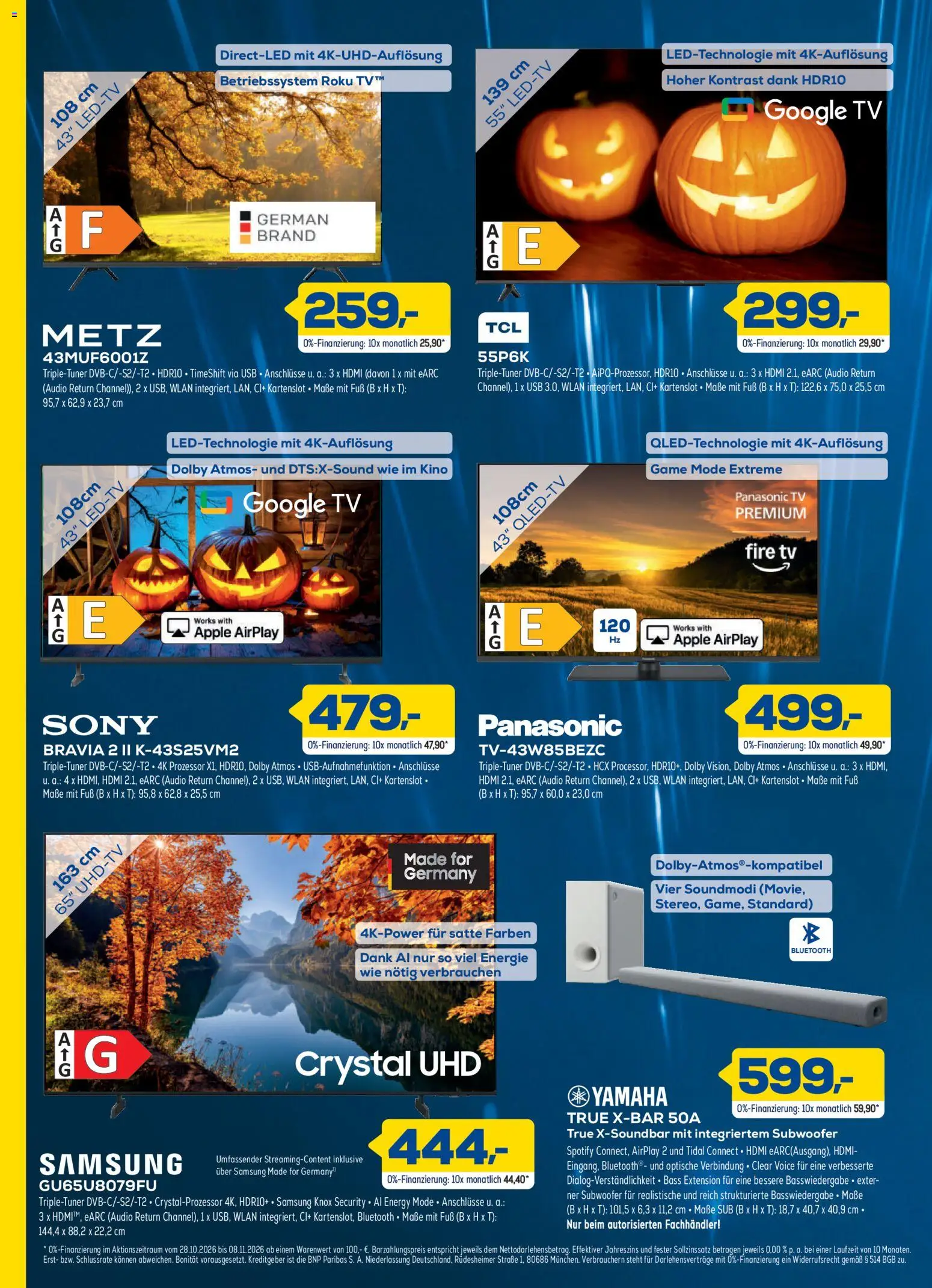 Vorschau von dem Prospekt des Geschäftes Euronics, gültig ab dem 28.10.2026 - Apple, Samsung, TV, Sony, Panasonic, USB, Energy, Audio