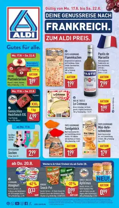 Vorschau von dem Prospekt des Geschäftes Aldi, gültig ab dem 17.08.2026