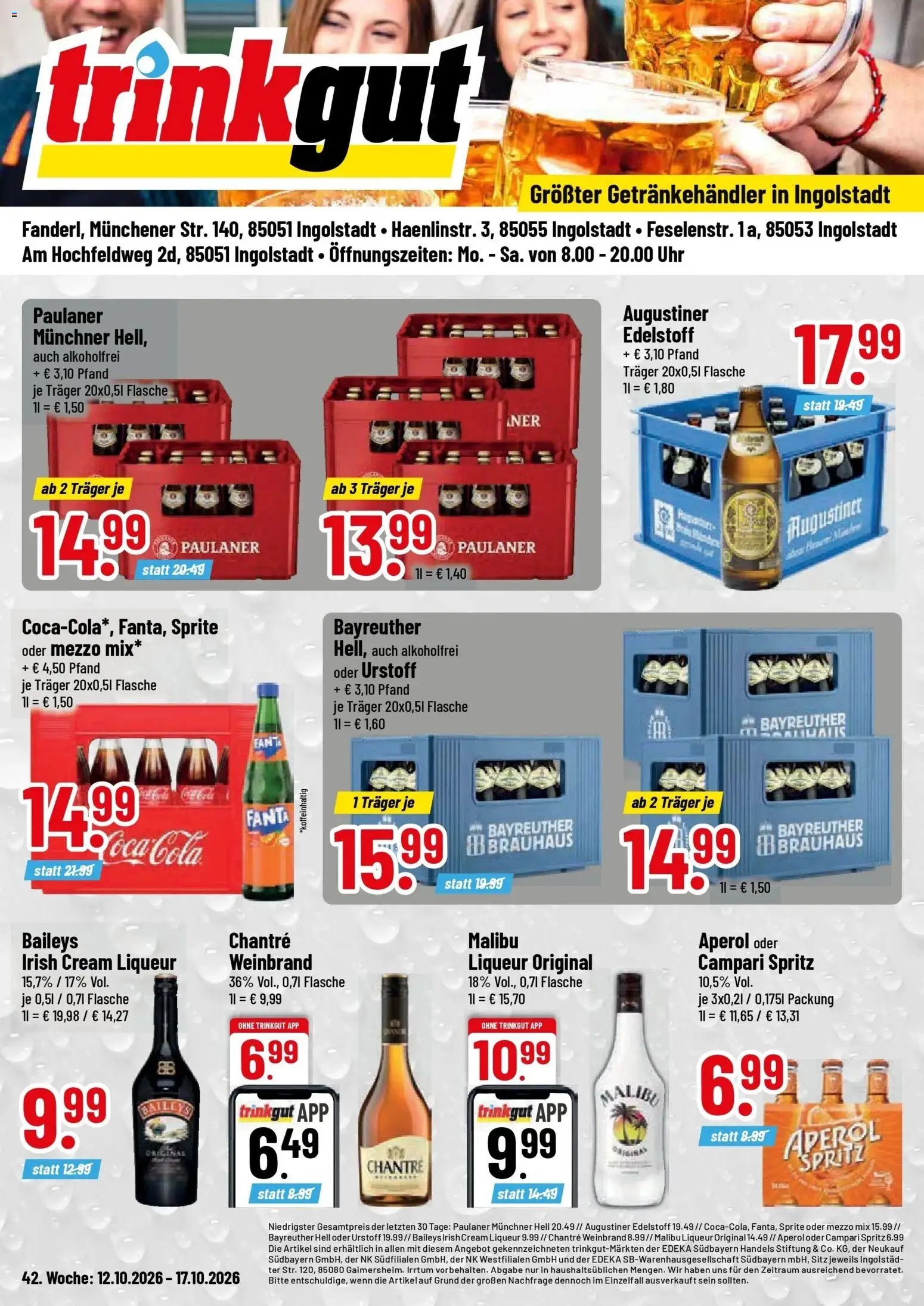 Vorschau von dem Prospekt des Geschäftes Trinkgut, gültig ab dem 12.10.2026
