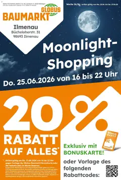 Vorschau von dem Prospekt des Geschäftes Globus Baumarkt, gültig ab dem 21.06.2026