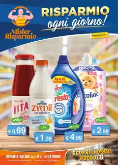 Anteprima dell'opuscolo Mister Risparmio volantino dal negozio Mister Risparmio valido da 08/10/2026