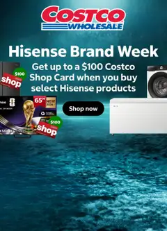 Preview of Costco Catalogue - Hisense Brand Week Shop Card Promotion - valid from 10/08/2026