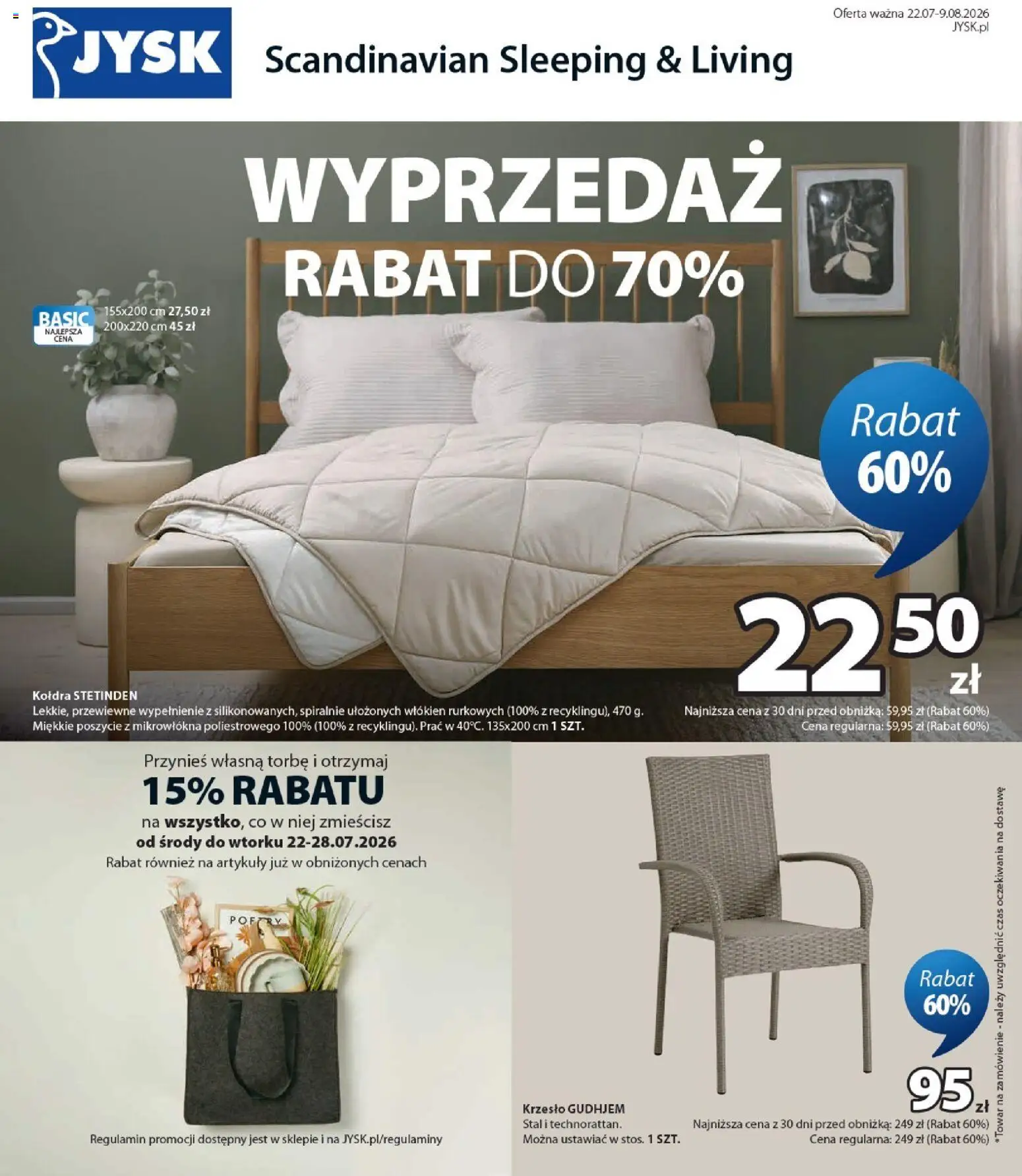 Pogląd gazetki "JYSK gazetka" ze sklepu JYSK ważnej od 22.07.2026