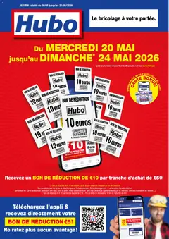 Voorbeeld van Hubo Publicité van winkel Hubo geldig vanaf 20/05/2026