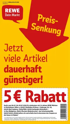 Vorschau von dem Prospekt des Geschäftes Rewe, gültig ab dem 06.07.2026