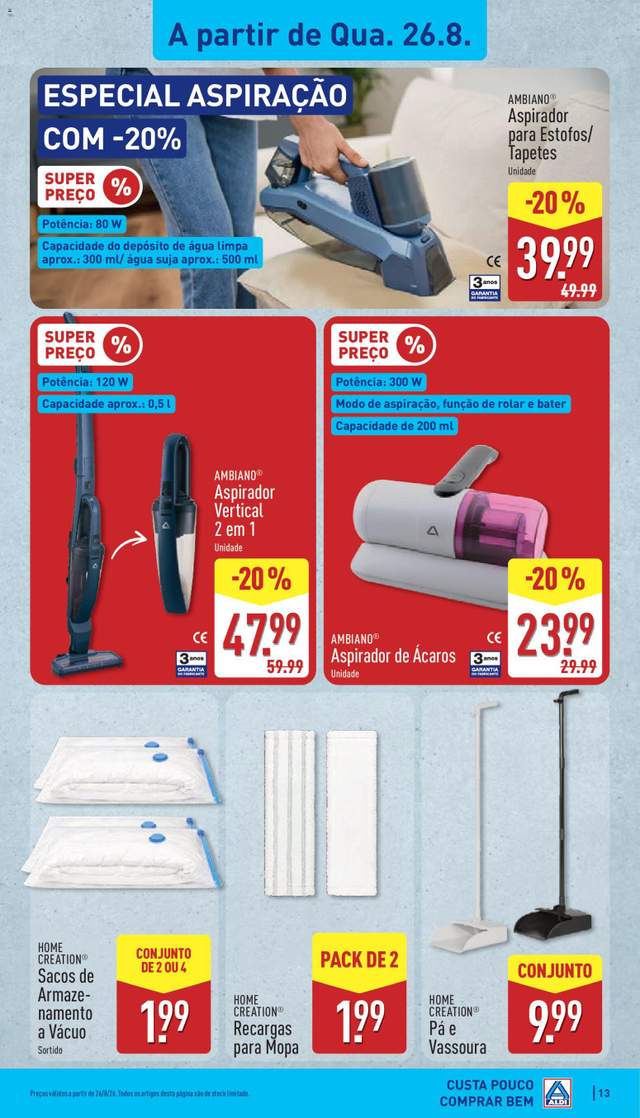 Novo folheto Aldi a partir de 24/08