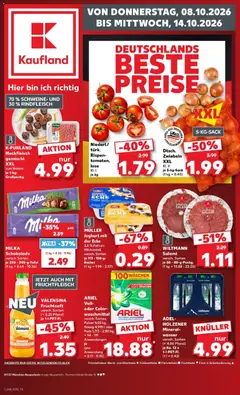Vorschau von dem Prospekt des Geschäftes Kaufland, gültig ab dem 08.10.2026