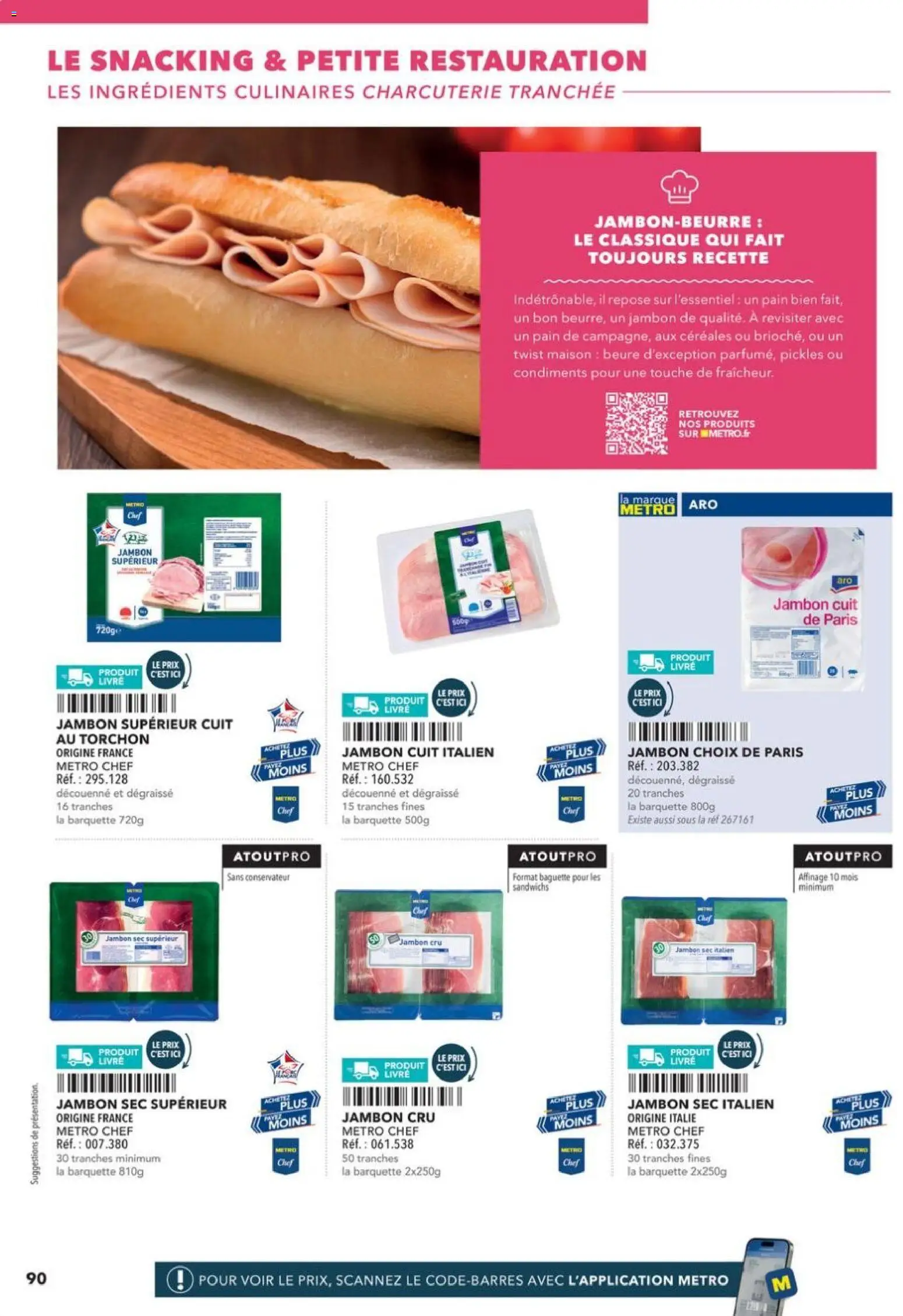 Prévisualisation de Boulangers Pâtissiers du magasin METRO formulaire valide 30/04/2026 - Livre, Pain, Baguette, Jambon, Céréales, Jambon Cru, Torchon, Ingrédients