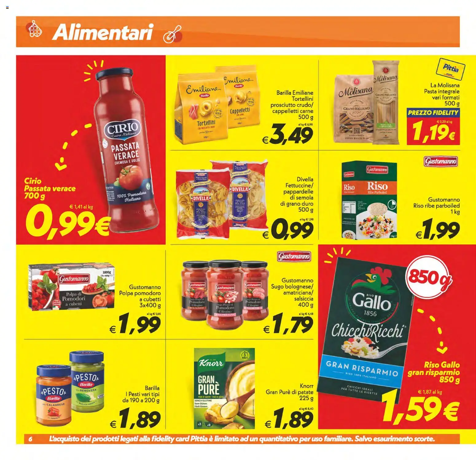 Anteprima dell'opuscolo SuperConveniente volantino Caltanissetta, San Cataldo, Avola, Lascari, Milazzo, Barcellona dal negozio SuperConveniente valido da 23/10/2026 - Pasta, Pomodoro, Penne, Riso, Salsiccia, Barilla, Sugo, Semola