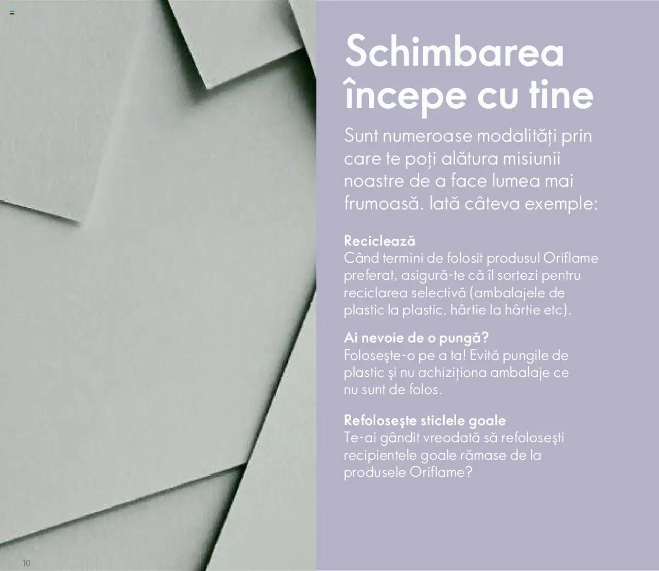 Previzualizarea de cataloage: Oriflame Catalog - Broșură Sustenabilitate valabil de la 25.10.2020