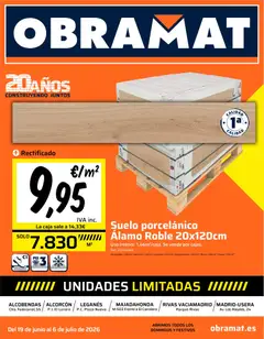 Vista previa del folleto de la tienda Obramat válido desde el 19/06/2026 