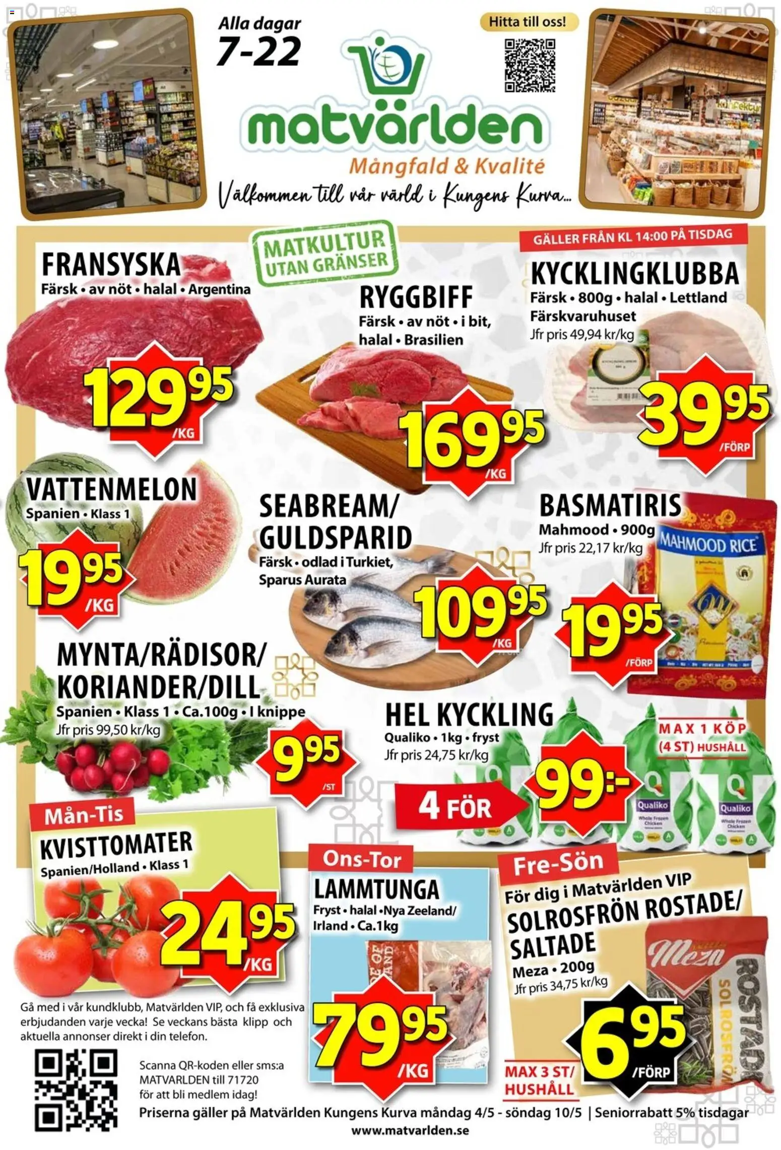 Förhandsgranska reklamblad Matvärlden erbjudanden från butik Matvärlden gäller från 04/05/2026