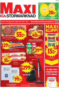 Förhandsgranska reklamblad ICA Maxi erbjudanden från butik ICA Maxi gäller från 29/06/2026