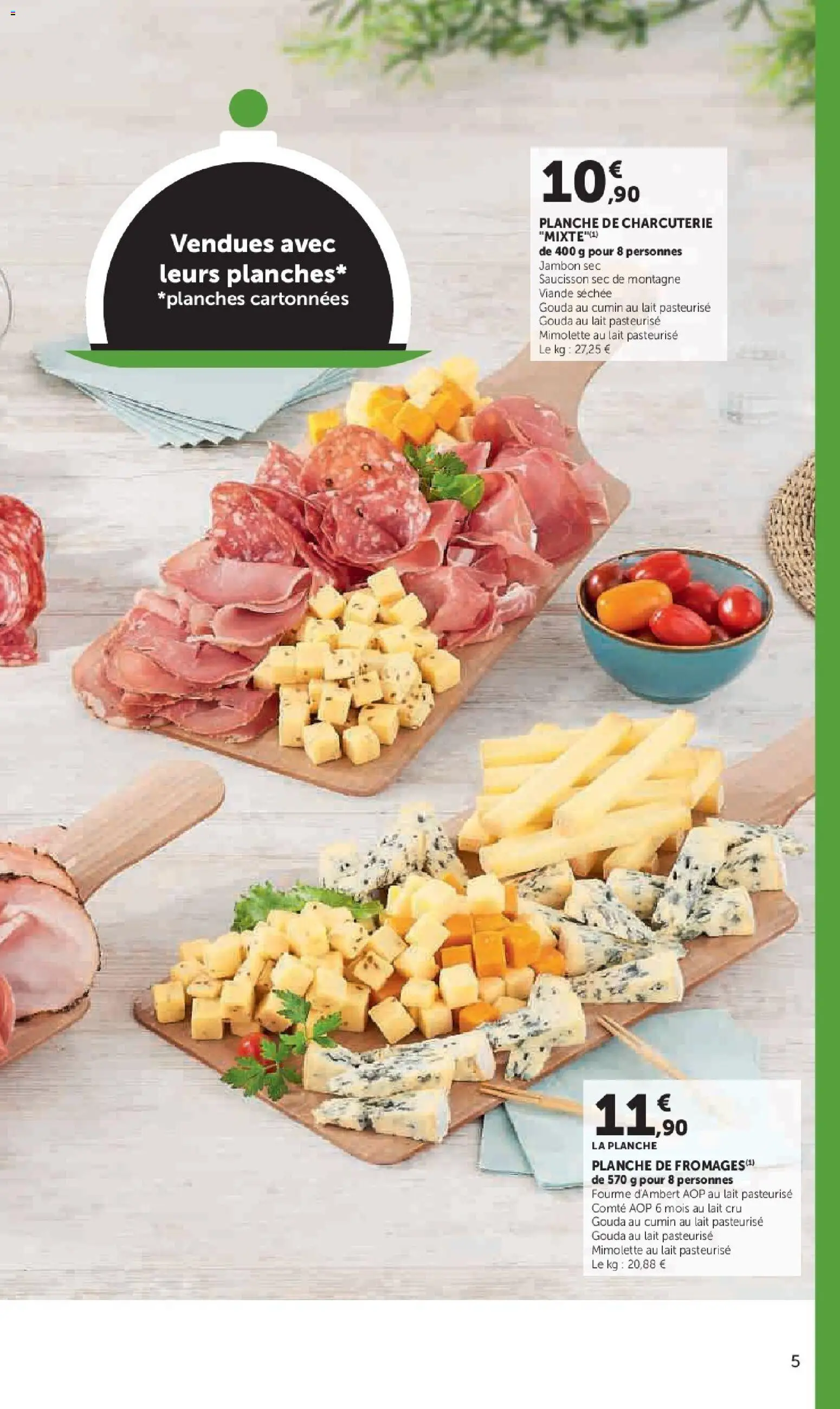Prévisualisation de Super U - La carte Printemps Été du magasin Super U formulaire valide 03/03/2026 - Charcuterie, Saucisson, Lait, Cumin, Viande, Gouda, Saucisson sec, Viande séchée