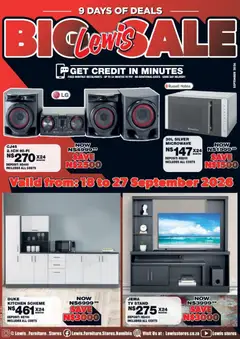 Preview of Lewis Stores flyer valid from 18/09/2026