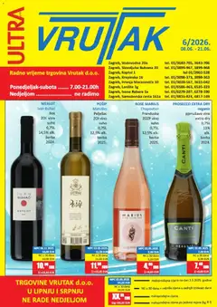 Pregled letka Vrutak Katalog trgovine Vrutak vrijedi od 08.06.2026