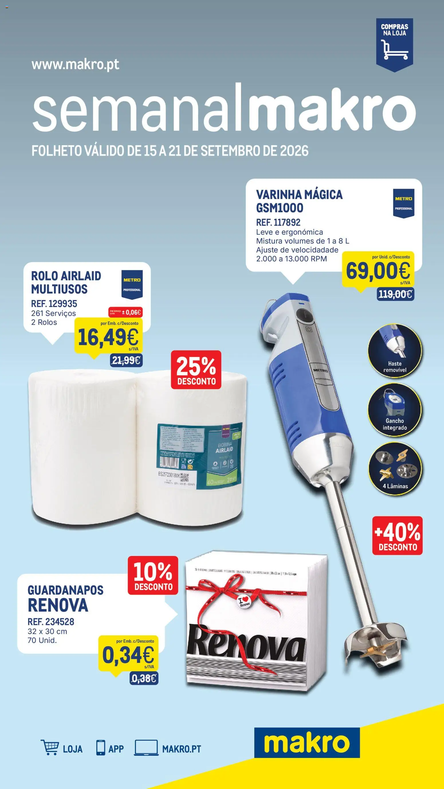 Pré-visualização do folheto da loja Makro válida a partir de 15/09/2026
