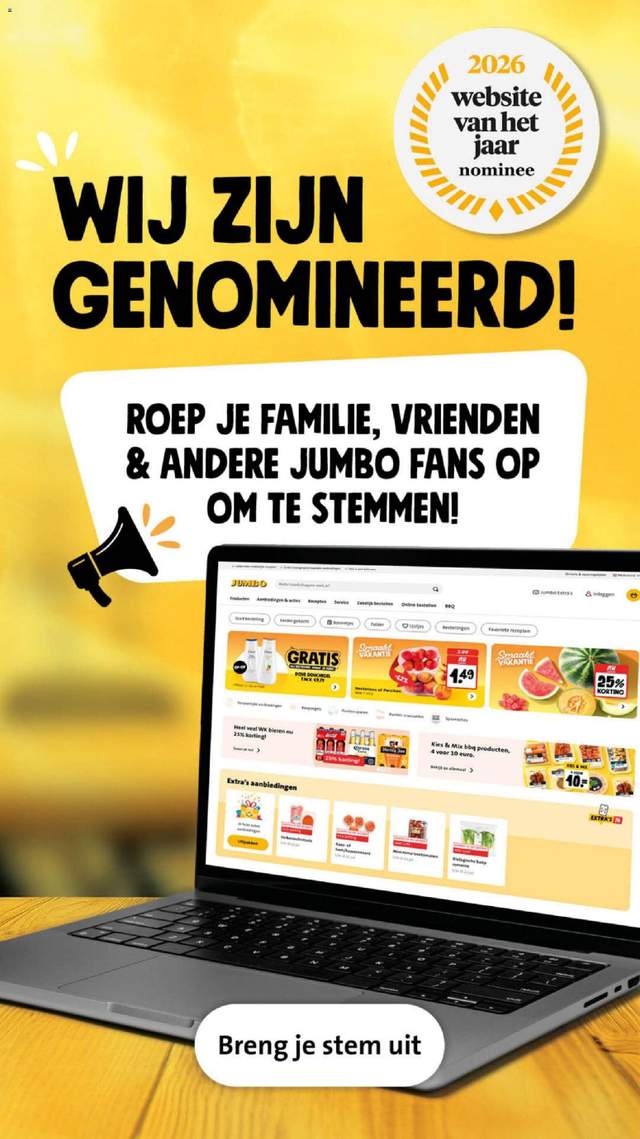 Nieuwe Jumbo folder vanaf 30-09