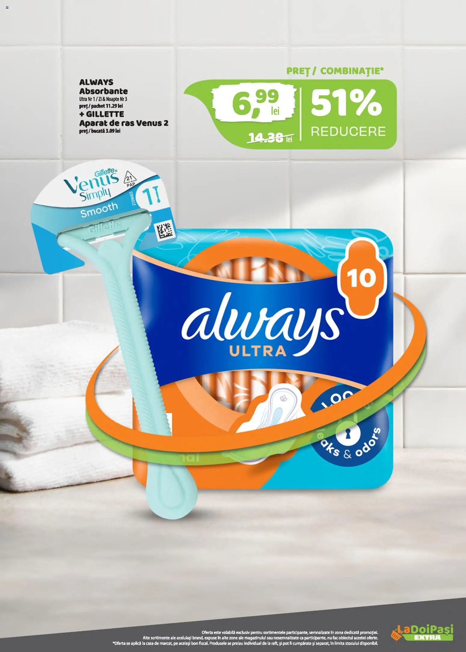 Previzualizarea de cataloage: LaDoiPași LaDoiPași Catalog extra valabil de la 01.11.2026 - Aparat De Ras, Absorbante, Aparat, Aplică