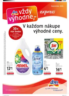 Náhľad dm drogerie letáku platného od 16.09.2026