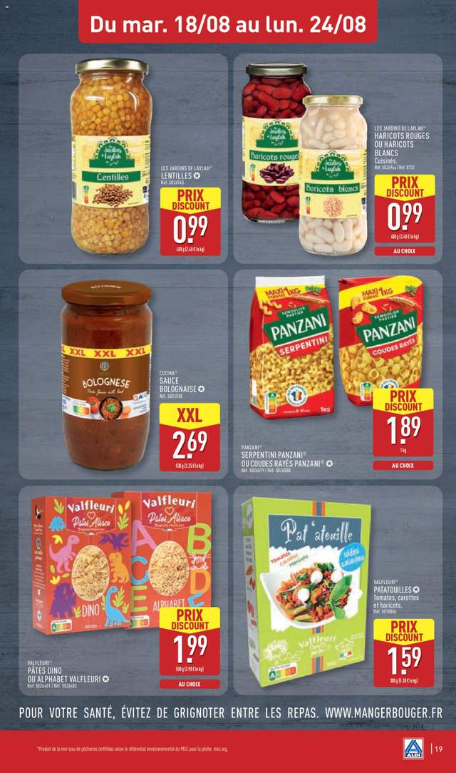 Nouveau catalogue Aldi à partir du 18/08