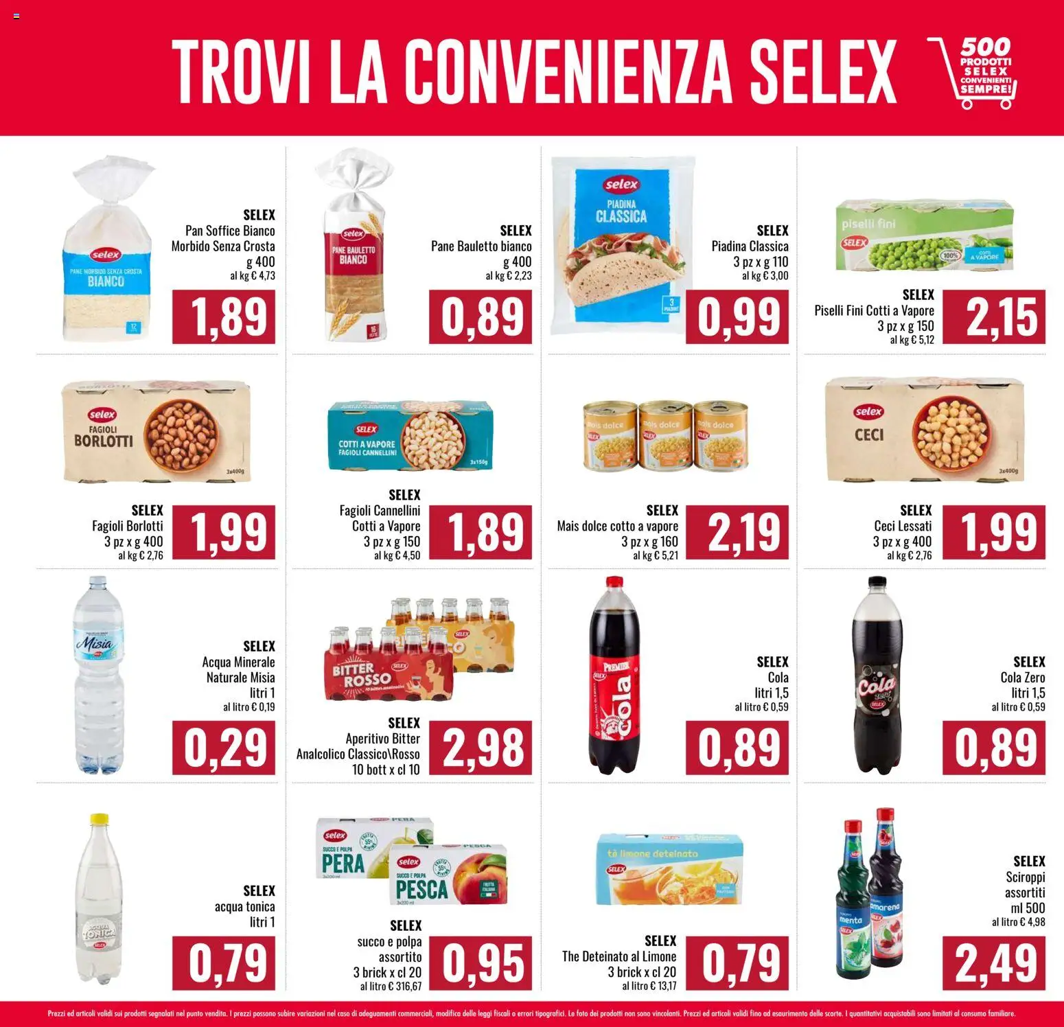 Anteprima dell'opuscolo Famila volantino Spesa Difesa dal negozio Famila valido da 08/10/2026 - Aperitivo, Acqua, Piadina, Fagioli, Pesca, Piselli, Cannellini, Succo