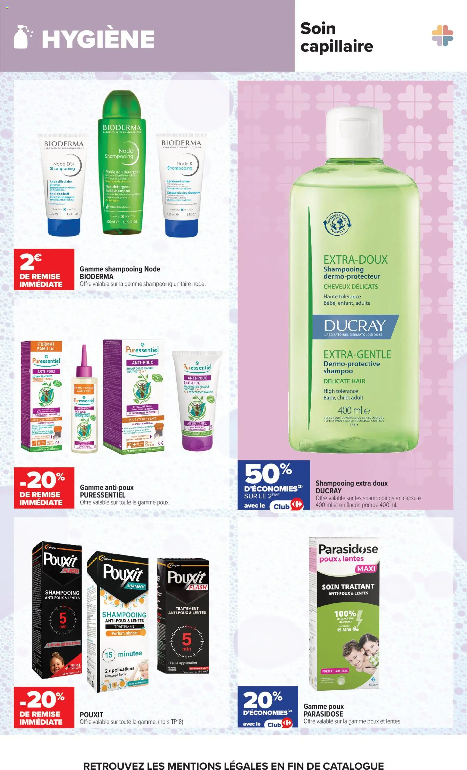 Prévisualisation de Carrefour Parapharmacie, beauté, santé, bein-être du magasin Carrefour formulaire valide 25/08/2026 - Parfum, Four, Thé, Masque, Shampooing, Hygiène, Peigne, Détergent