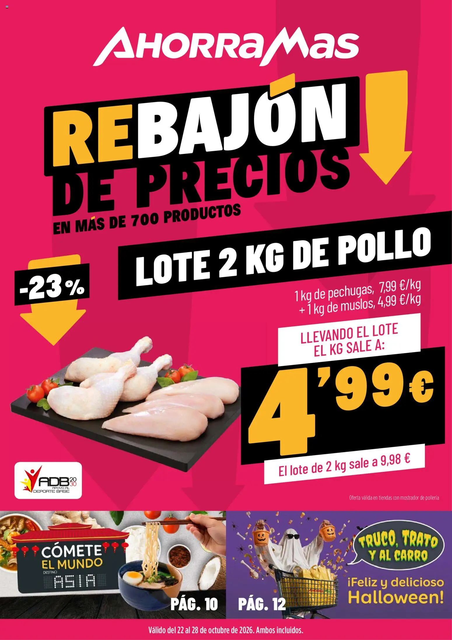 Vista previa del folleto de la tienda AhorraMas válido desde el 22/10/2026 