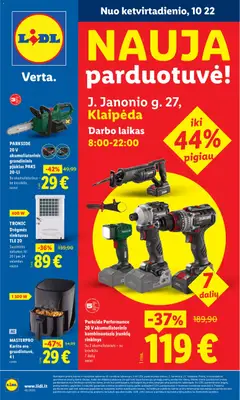 LIDL parduotuvės leidinio LIDL leidinys galiojančio nuo 2026.10.22 peržiūra