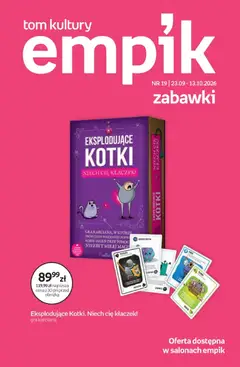 Pogląd gazetki "Empik promocje - Tom kultury Zabawki" ze sklepu Empik ważnej od 23.09.2026