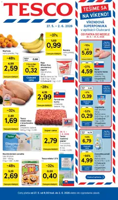 Náhľad Tesco letáku platného od 27.05.2026