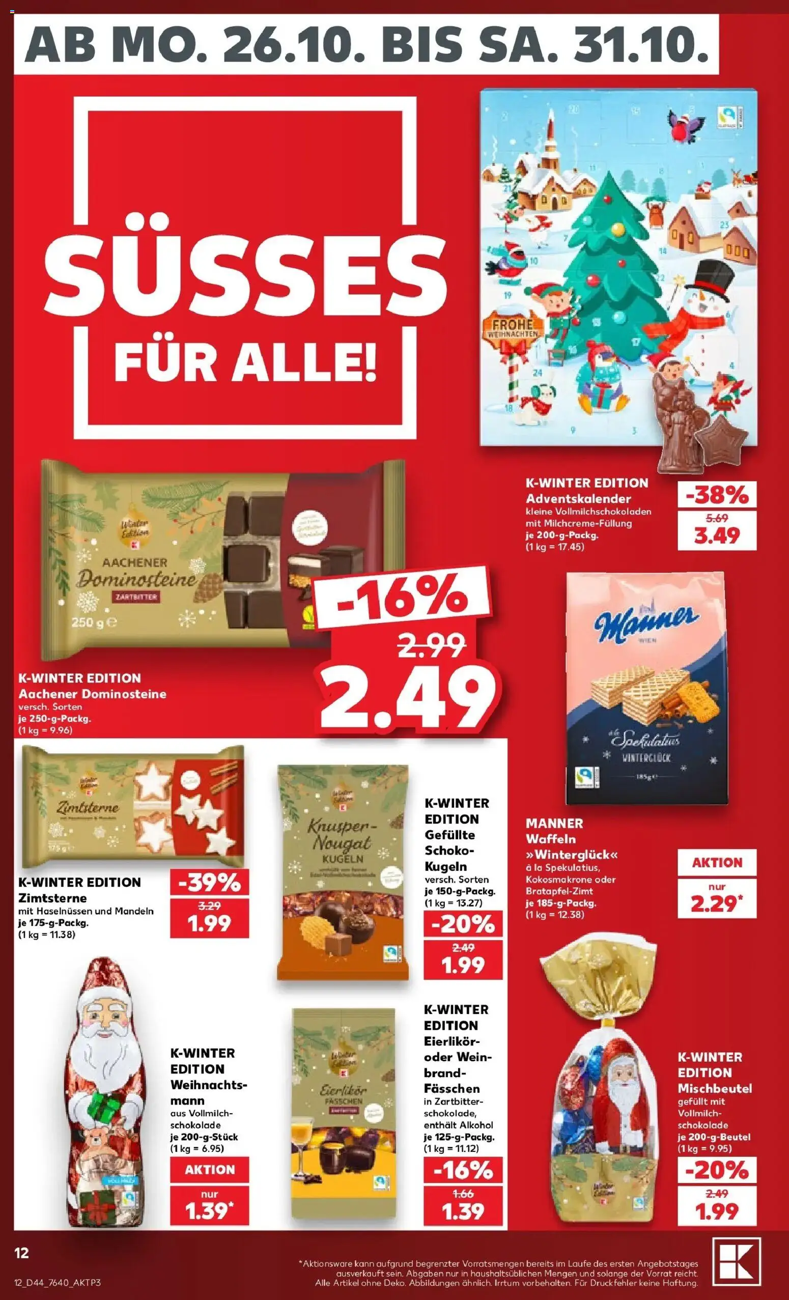 Vorschau von dem Prospekt des Geschäftes Kaufland, gültig ab dem 26.10.2026
