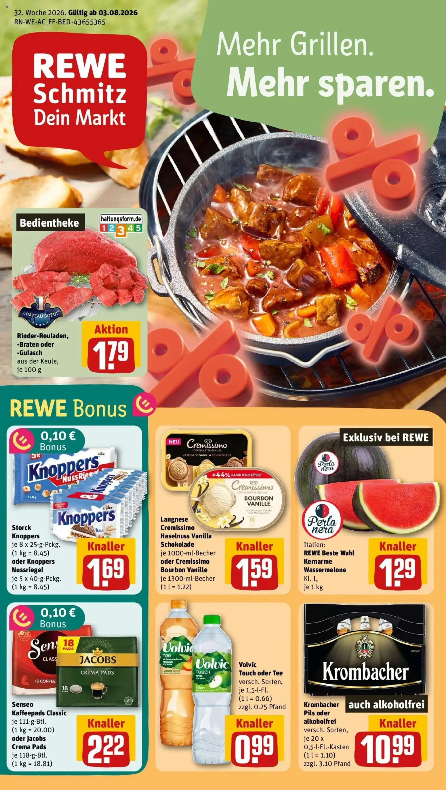 Vorschau von dem Prospekt des Geschäftes Rewe, gültig ab dem 03.08.2026