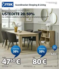 Pregled letka JYSK Katalog trgovine JYSK vrijedi od 26.08.2026