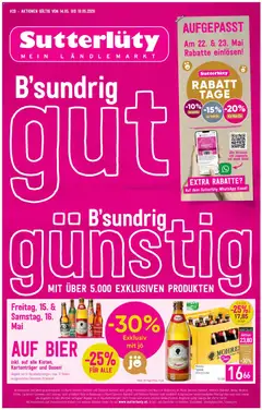 Vorschau der Angebote: Sutterlüty Sutterlüty Flugblatt gültig ab 14.05.2026
