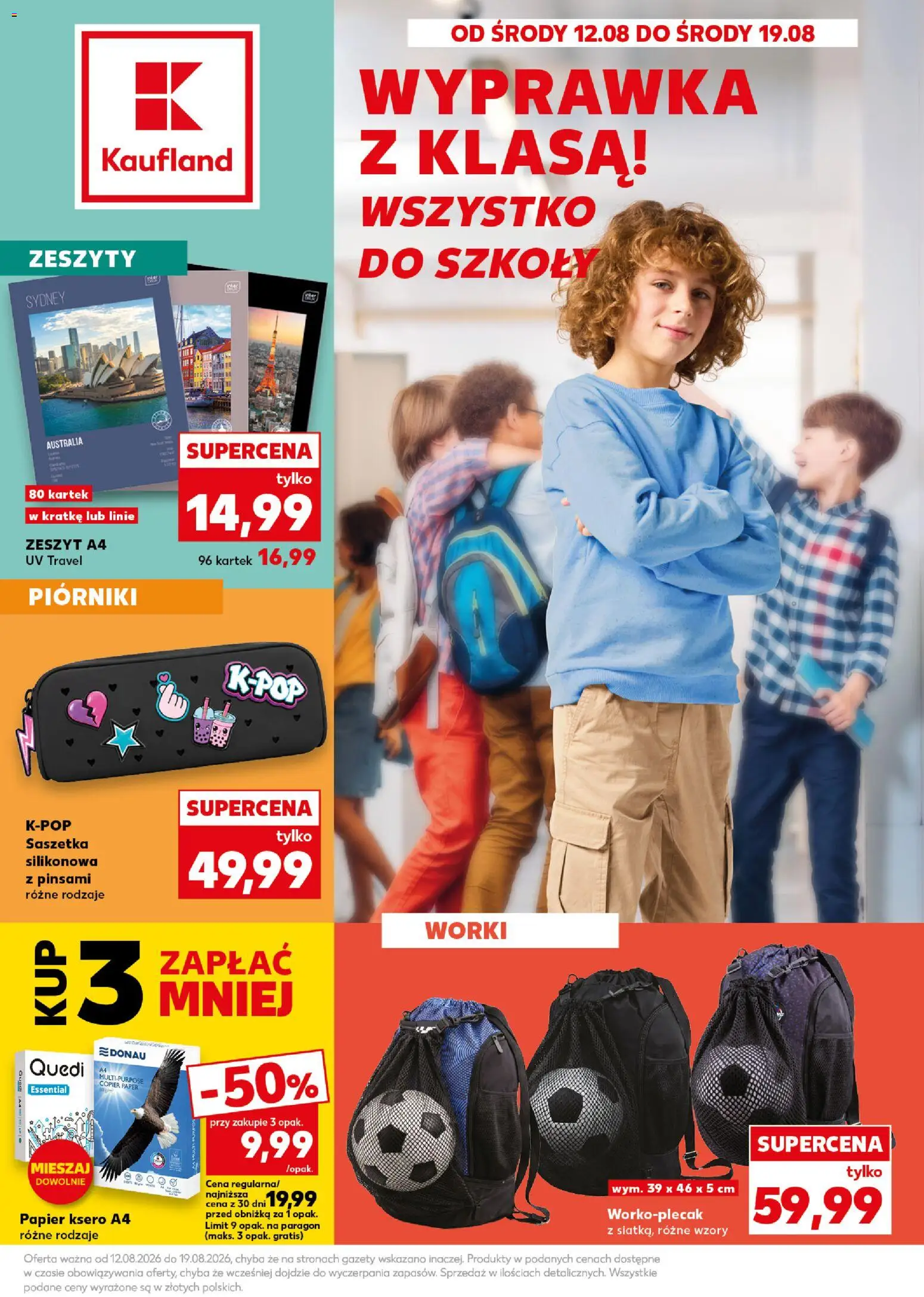 Náhled nabídky: Kaufland Polsko Kaufland Polsko leták - Nowy rok szkolny platný od 12.08.2026